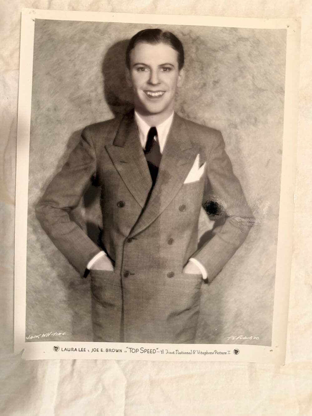 1930 TOP SPEED Original Movie Still Photo JACK WHITING First National Laura Lee